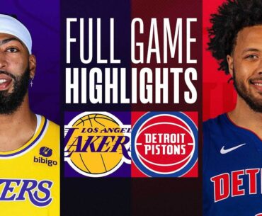 LAKERS at PISTONS | FULL GAME HIGHLIGHTS | November 29, 2023
