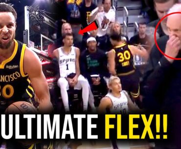 Nag FLEX si Curry binastos sa bench ang ALIEN nangulangot nalang si LOLO, ala Kobe na sana si Wemby!