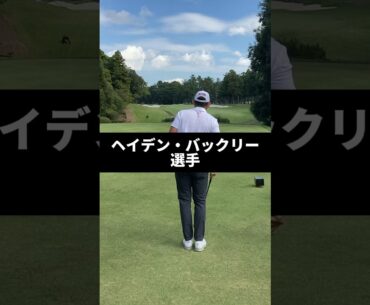 ヘイデン・バックリー選手のドライバーショットのスイング