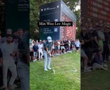 Min Woo Lee crazy finish #golf #lethimcook #shorts