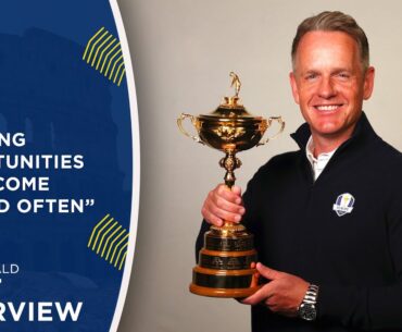 Luke Donald's first interview as 2025 European Ryder Cup Captain