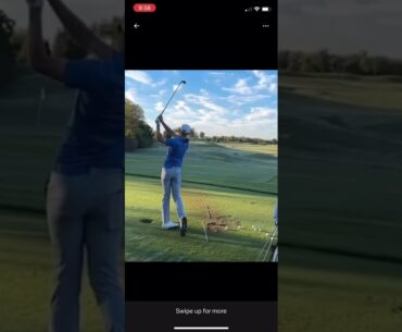 Will Zalatoris first swing on comeback! #golf #heroworldchallenge #tomgillisgolf