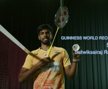 Badminton Smash GUINNESS WORLD RECORD | Satwiksairaj Rankireddy
