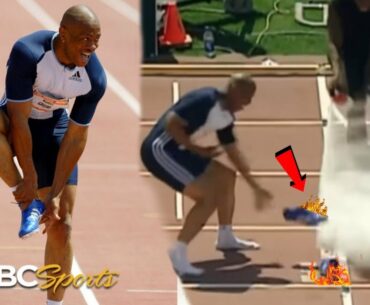 Unbelievable| Athlete Shoes Caught Fire After Running Super Fast 100m