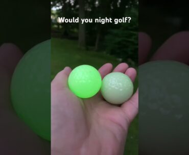 Night golf balls that glow in the dark #getbacktogolf #golf