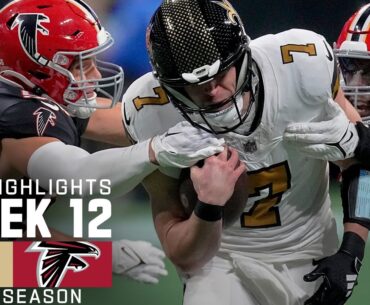 New Orleans Saints vs. Atlanta Falcons Game Highlights | NFL 2023 Week 12