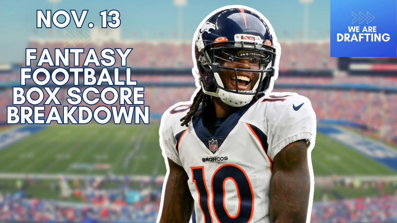 Here’s Why You Can Drop Jerry Jeudy – Nov. 13 Fantasy Football Box Score Recap & Reaction Here’s Why You Can Drop Jerry Jeudy - Nov. 13 Fantasy Football Box Score Recap & Reaction