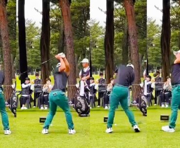 Riki Kawamoto 河本力 プロゴルファー DRIVER SHOT SLOW MOTION !!!