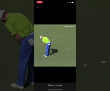 Rory Sabatini putting between his legs on pga tour! #rory #golf #tomgillisgolf