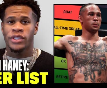 Is Jake Paul The GOAT?! Devin Haney's Boxing Tier List