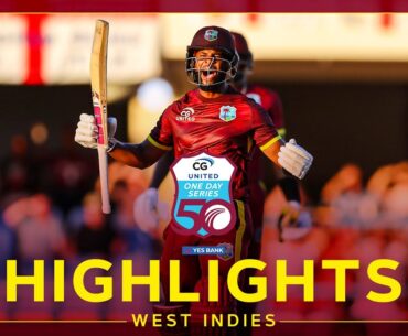 Highlights | West Indies v England | Hope Hits Spectacular Game-Winning Hundred! | 1st CG United ODI