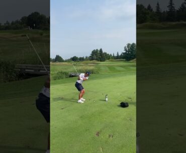 John Pak almost holes his approach shot from 110 yards | TaylorMade Canada