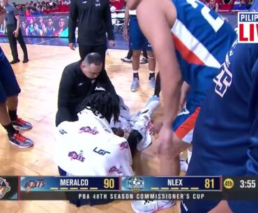Braimoh Jr. goes down, exits game with apparent injury | PBA Season 48 Commissioner’s Cup
