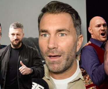 EDDIE HEARN REACTS TO TRUE GEORDIE SAYING TYSON FURY IS JEALOUS OF ANTHONY JOSHUA, SLAMS CARL FROCH