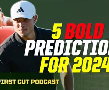 5 BOLD Predictions for Golf in 2024 - Tiger Woods, Ludvig Aberg, Major Champions | The First Cut