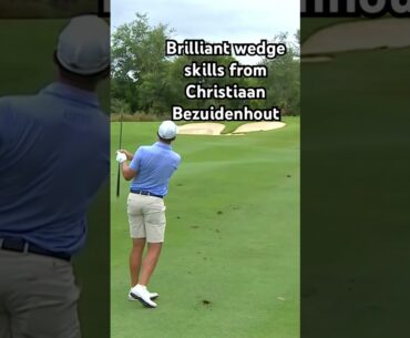 Christiaan Bezuidenhout showing off his wedge skills at the 2023 #dunhillchamps