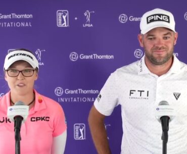 Brooke Henderson and Corey Conners Friday Flash Interview 2023 Grant Thornton Invitational
