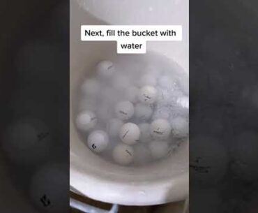 How we Clean our Golf Balls.