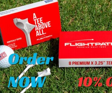 Flightpath Premium Golf Tees | The revolutionary new Golf Tee  - Ideal Golf Gifts for Him