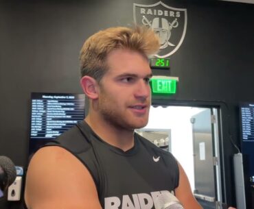 From the Las Vegas Raiders Locker Room TE Michael Mayer