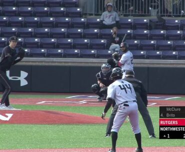 Rutgers Baseball at Northwestern Highlights | 4/21/2023