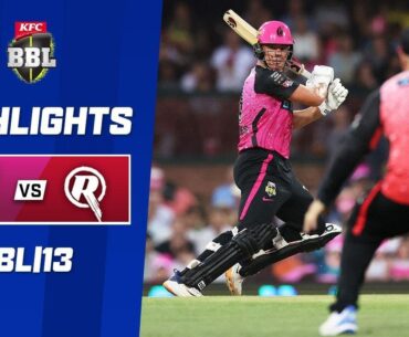 Sydney Sixers v Melbourne Renegades | BBL|13