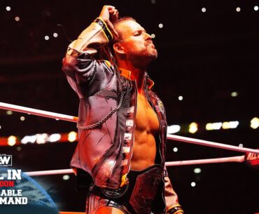 BOOM! Adam Cole's Main Event Entrance at Wembley Stadium | AEW All In London 8/27/23