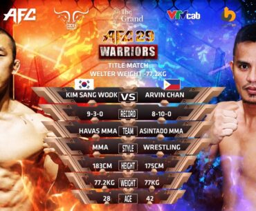 AFC29 제 7경기 김상욱 vs ARVIN CHAN