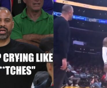 Courtside video reveals what was said between LeBron James and Ime Udoka 🍿