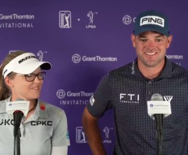 Brooke Henderson and Corey Conners Saturday Flash Interview 2023 Grant Thornton Invitational