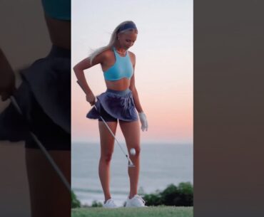 Amazing Golf Swing you need to see | Golf Girl awesome swing | Golf shorts | Claire Hogle