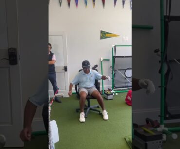 A simple idea to help you use the ground to rotate better!! #golf