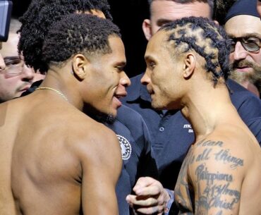 Devin Haney vs Regis Prograis HEATED WEIGH IN & FACE OFF VIDEO • Matchroom Boxing & DAZN