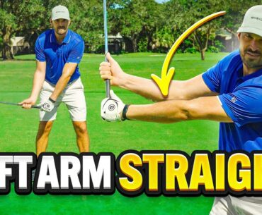 The Secret To Keeping The Left Arm Straight In The Golf Swing
