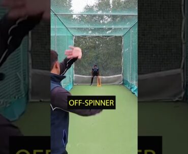 👀 Off-Spin vs Arm Ball |🌪️ Finger Spin #shorts