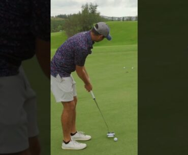 Wesley Bryan goes to gloat about his birdie putt to @Micahmorrisgolf BUT !!! 🤣 #golf #youtubegolf