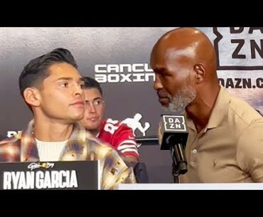 Bernard Hopkins CONFRONTS Ryan Garcia to give him DIRECT MESSAGE TO HIS FACE on DISAGREEMENT