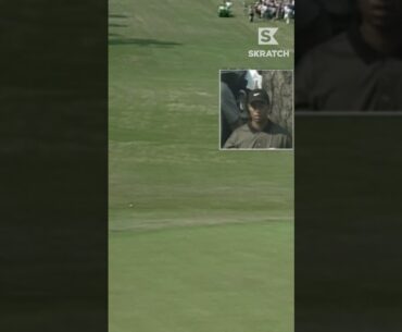 Smooth, easy Tiger swing out of the pine straw 🤥