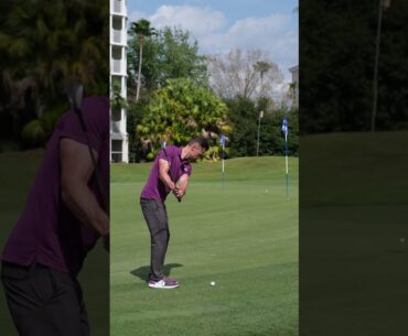 Should you run it in or fly it further?? #golf #chipping #shorts