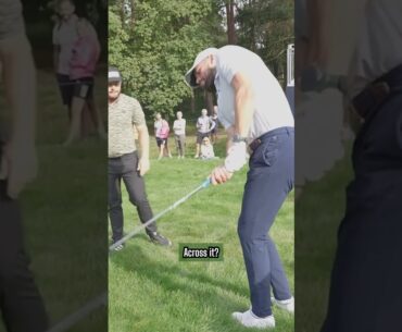 Getting a lesson from a Ryder Cup WINNER! 🤩 #golf #rydercup #golfswing