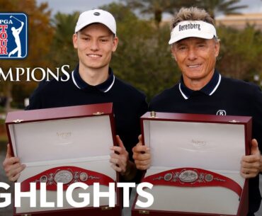 Bernhard and Jason Langer shoot 13-under 59 | Round 2 | PNC Championship | 2023