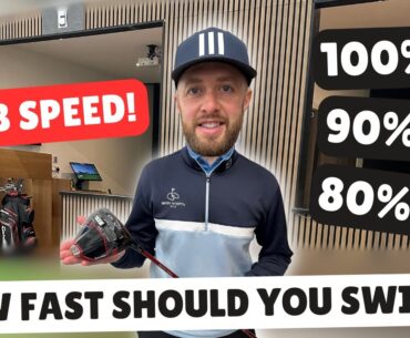 Does swinging a golf club 80% actually work?...| TEST | #clubspeed #golf