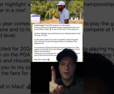 Major announcement from Tony Finau! #golf #pgatour #livgolf (Make sure to Subscribe)