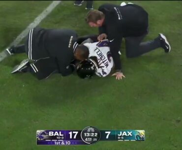 Keaton Mitchell is questionable with injury