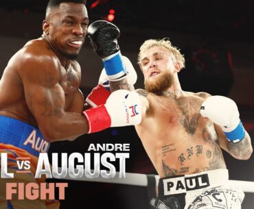 HUGE KO | Jake Paul vs. Andre August Full Fight