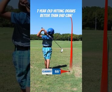 7 year old Liam Shane can hit better draws than Dad Daniel Shane!#shaneandshanegolf #golfswing #golf