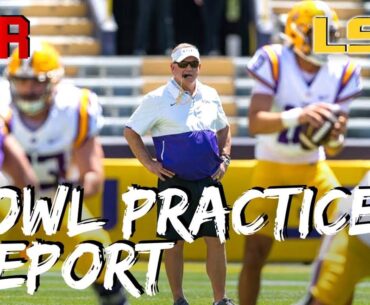 LSU BOWL PRACTICE REPORT: Offense Dominates; One BIG SURPRISE