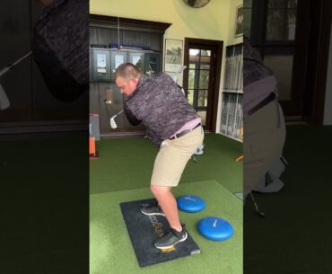 Fixing the backswing to learn to shallow a steep club out of the top!