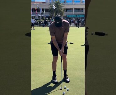 A look into Thomas Pieters' Pre-round putting routine!