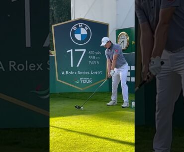 Matt Fitzpatrick unleashing the Driver at Wentworth #golf #golftips #golfswing